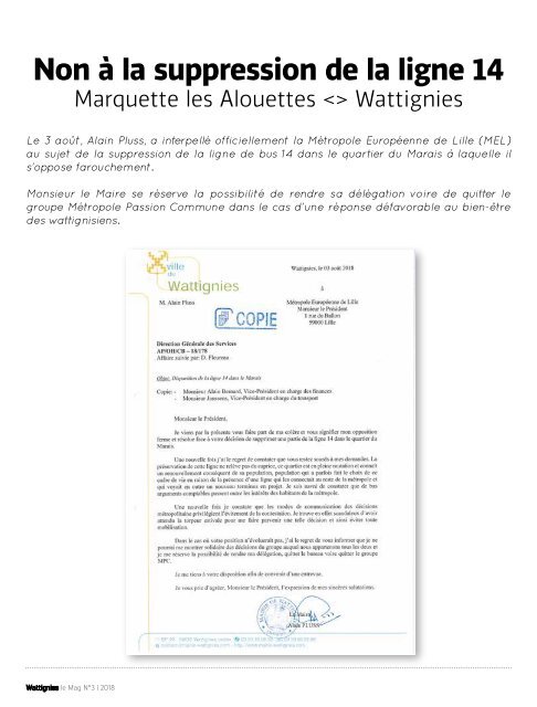 Wattignies le mag n°3 2018