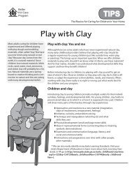 Play with Clay - Better Kid Care - Pennsylvania State University
