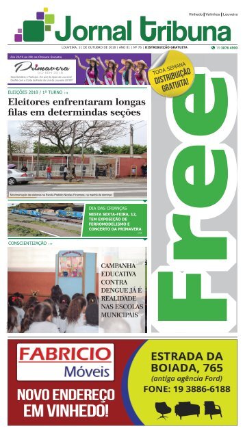 11/10/18  |  Jornal Tribuna