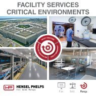 Hensel Phelps Services - Critical Environment - Digital Brochure