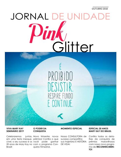 jornal pink glitter _outubro