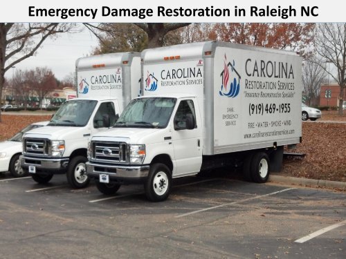 Emergency Damage Restoration in Raleigh NC