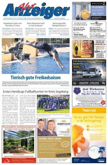 Ihr Anzeiger Bad Bramstedt 41 2018