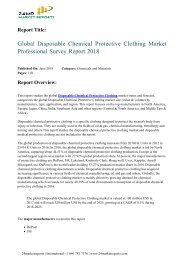 Global Disposable Chemical Protective Clothing Market