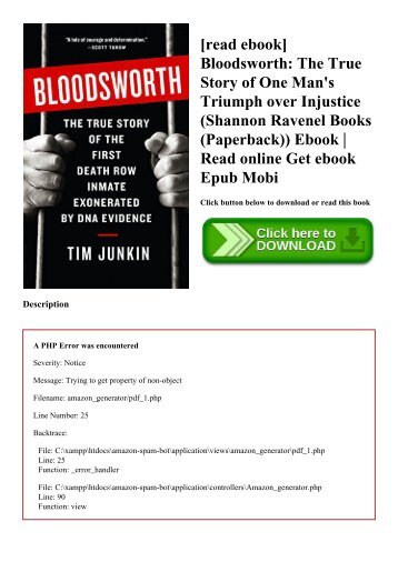 [read ebook] Bloodsworth The True Story of One Man's Triumph over Injustice (Shannon Ravenel Books (Paperback)) Ebook  Read online Get ebook Epub Mobi