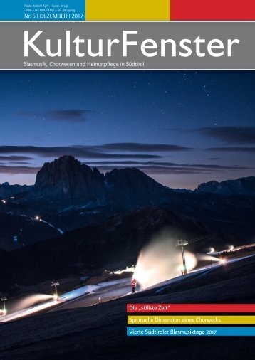Kulturfenster Nr. 06|2017 – Dezember 2017
