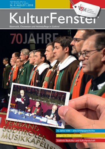 Kulturfenster Nr. 04|2018 - August 2018