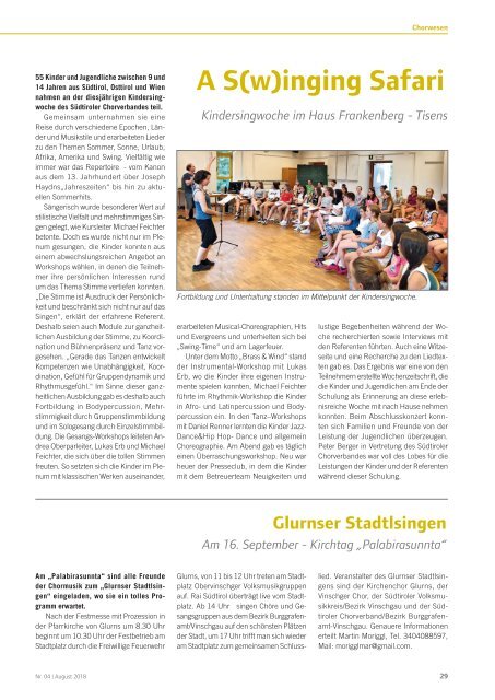 Kulturfenster Nr. 04|2018 - August 2018