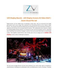 Curve & Flexible LED Screens and Display Boards - Zoom Visual