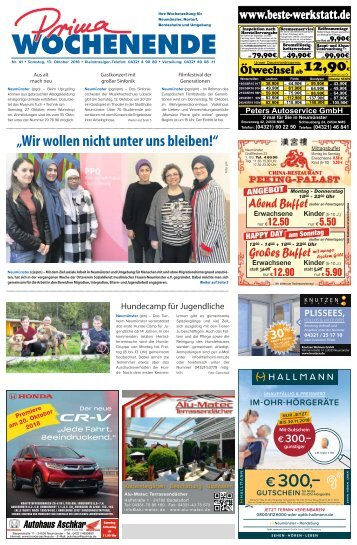 Prima Wochenende 41 2018