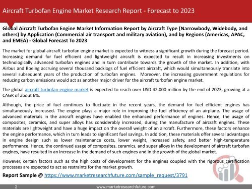 Aircraft Turbofan Engine Market