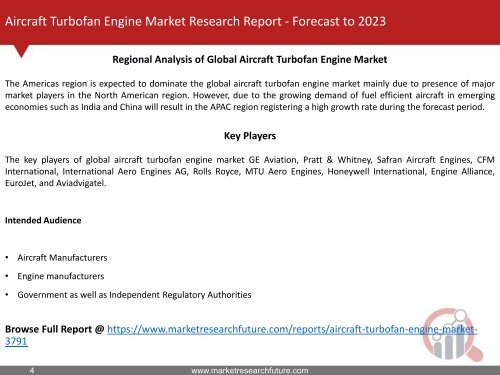 Aircraft Turbofan Engine Market