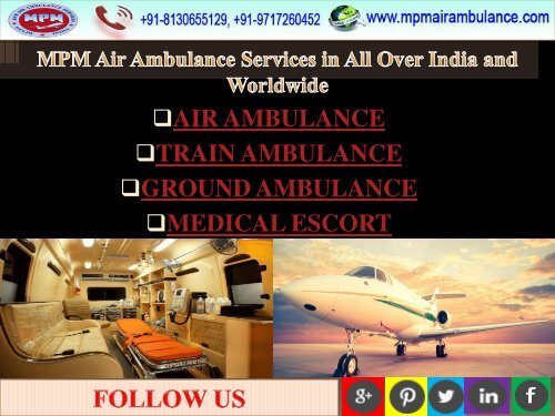 Full ICU Setup by MPM Air Ambulance Service in Mumbai