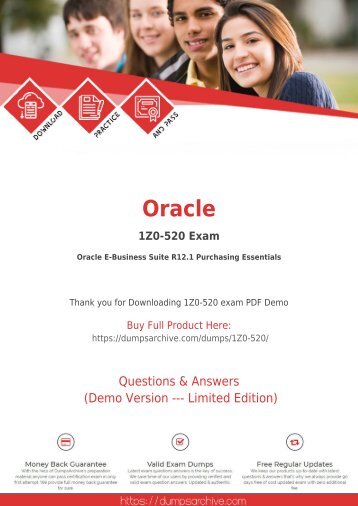 Oracle 1Z0-520 Dumps - Actual 1Z0-520 Questions PDF [Updated]