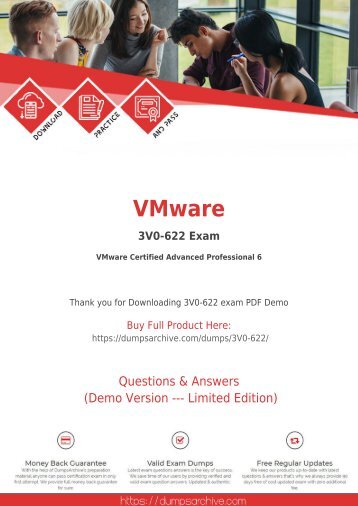 [Latest] VMware 3V0-622 Dumps PDF By DumpsArchive Latest 3V0-622 Questions