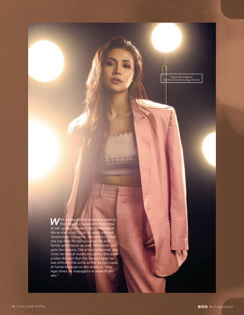 October 2018 Issue - Sanya Lopez