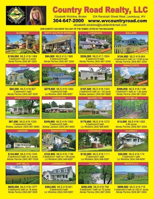 The WV Daily News Real Estate Showcase & More - October 2018