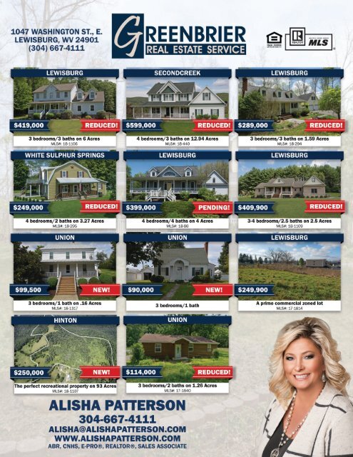 The WV Daily News Real Estate Showcase & More - October 2018