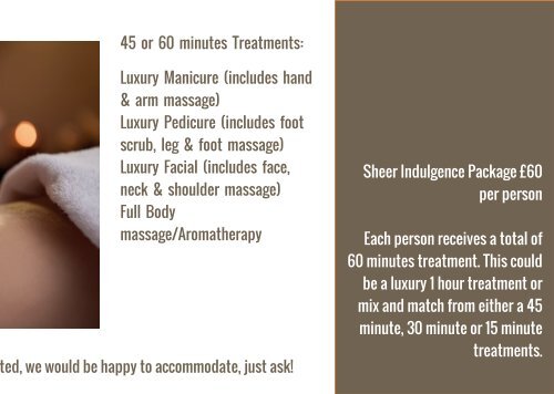 SW&amp;A Accountants Pamper Package Brochure