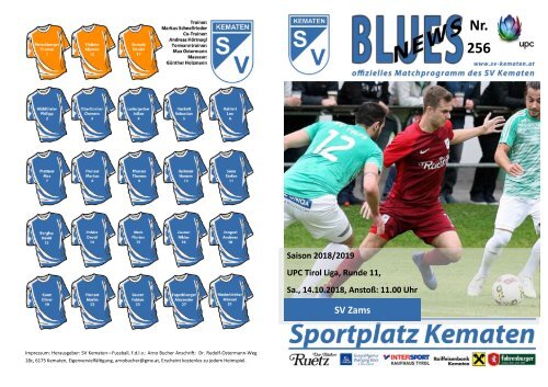 Blues News 256: SV Kematen vs. SV Zams