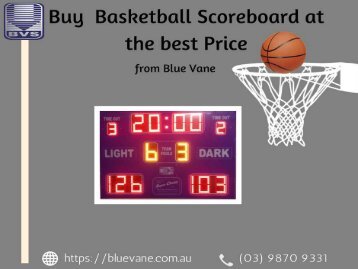 Basketball Scoreboard at low cost Price - Blue vane