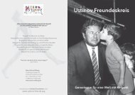 Ustinov Freundeskreis Broschüre