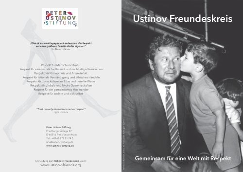 Ustinov Freundeskreis Broschüre