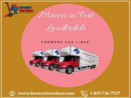 Movers in Fort Lauderdale | Forward Van Lines, USA