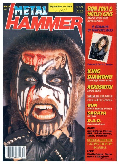 Metal Hammer sept 4, 1989