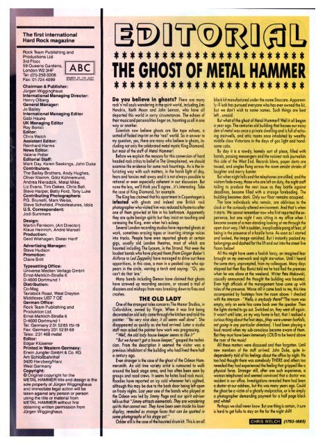 Metal Hammer sept 4, 1989
