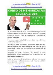 Curso de Memorização Renato Alves [ GARANTIDO ] Por Pedagogos e Técnicos do MEC