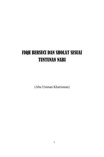 FIQH BERSUCI DAN SHOLAT SESUAI TUNTUNAN NABI