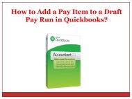 How to Add a Pay Item to a Draft Pay Run in Quickbooks?