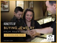 Benefits of Buying Jewelry from Pawn Shops in Overland Park