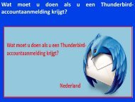 Wat moet u doen als u een Thunderbird-accountaanmelding krijgt