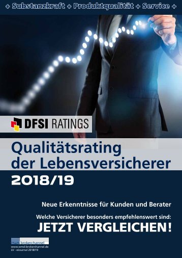 Qualitätsrating der Lebensversicherer 2018/19
