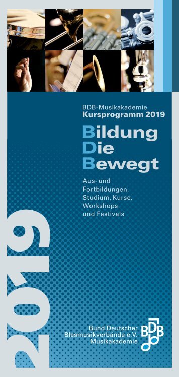 Kursprogramm 2019 - BDB-Musikakademie