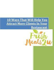 10 Ways That Will Help You Attract More Clients In Your Restaurant