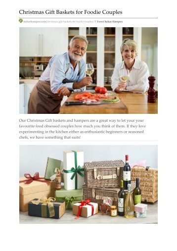 Christmas Gift Baskets for Foodie Couples