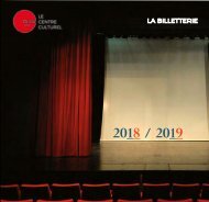 Programme billetterie 1819 - Aperçu