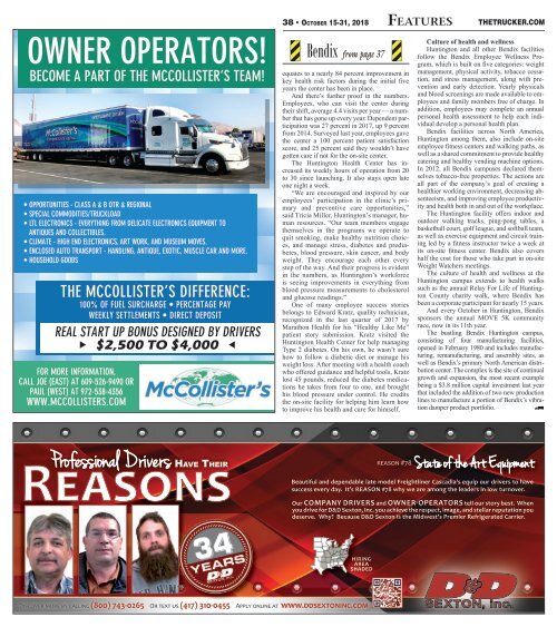 The Trucker Newspaper - October 15, 2018