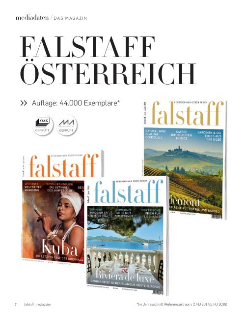 Falstaff Mediadaten 2019