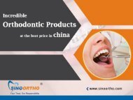 Incredible orthodontic products at the best price in china