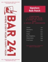 Bar 241 Rum Menu (1)