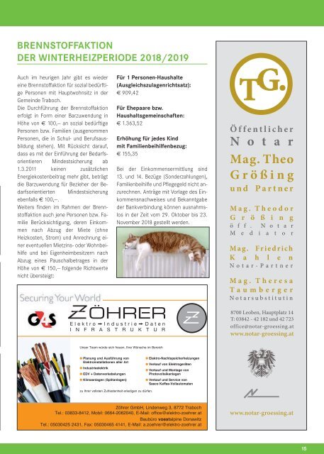 Gemeindezeitung Traboch September 18