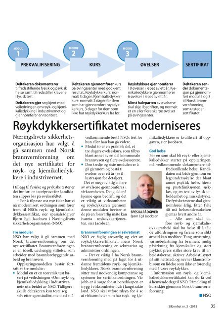 Sikkerhet nr 3. / 2018 opplæring