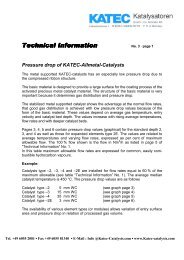 Technical Information No. 3 - KATEC CATALYSTS
