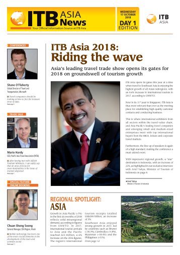 ITB Asia News 2018 - Day 1 Edition