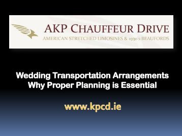 Wedding Transportation Arrangements Why Proper Planning is Essential