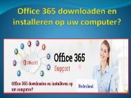 Office 365 downloaden en installeren op uw computer